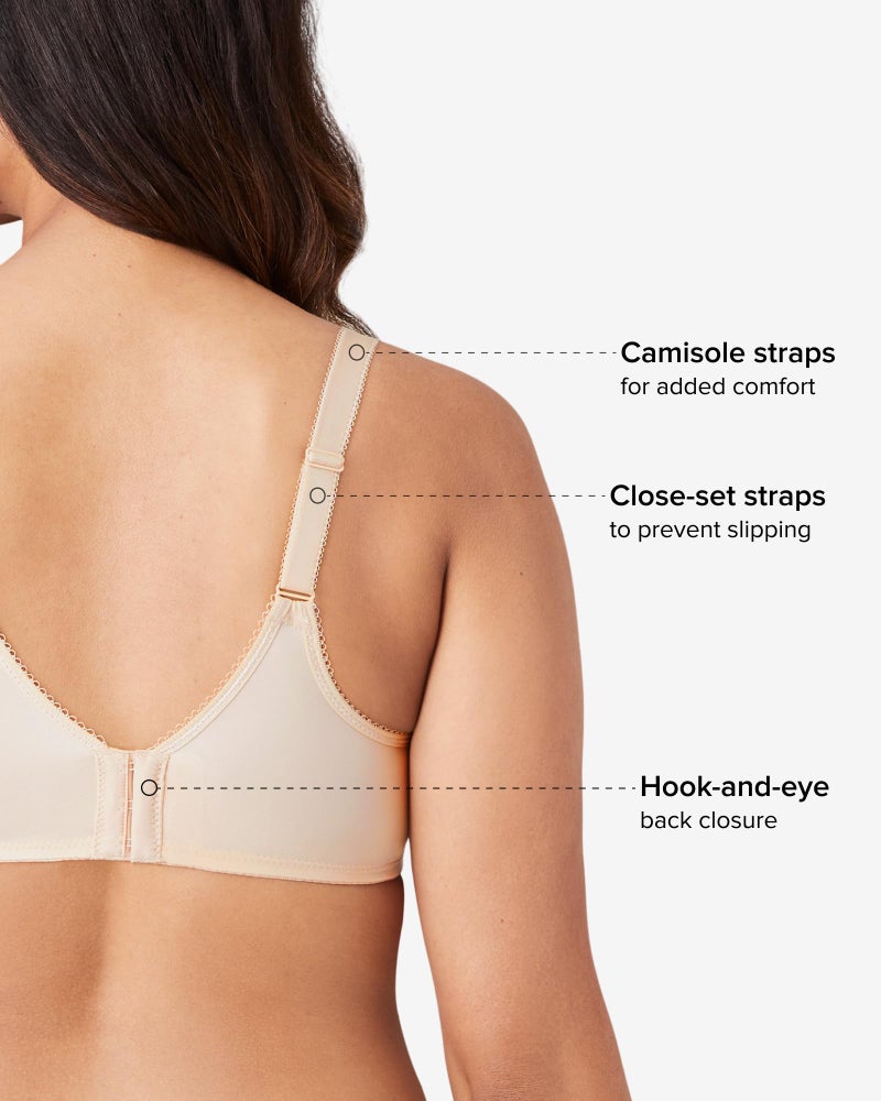 Wacoal Womens Figure Basic Beauty Underwire Full Coverage Bra, Sand, 40H US - Image 3